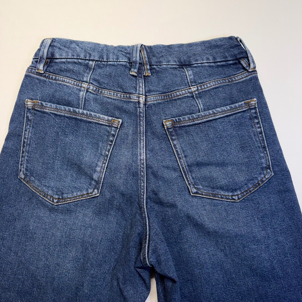Good American Good Icon Straight Ankle Jeans 6 28 High Rise Medium Wash Womens - Picture 6 of 11